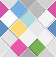 Flat seamless diagonal squares