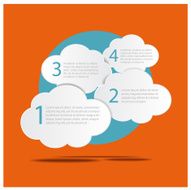 infographic cloud concept