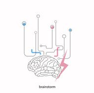 Creative concept of the human brain N4