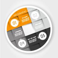 orange infographic ring