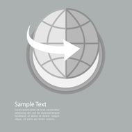 global flat template vector illustration eps10