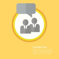 Communication flat template vector illustration eps10
