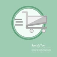 basket flat template vector illustration eps10