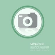 Camera flat template vector illustration eps10