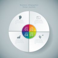 Infographic Business concept with 4 options