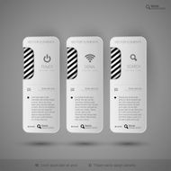 Modern tabs as design elements Business symbols N48