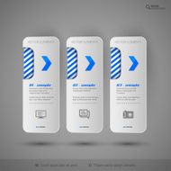 Modern tabs as design elements Business symbols N49