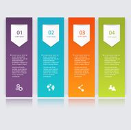Vector colorful info graphics for your business presentations N106
