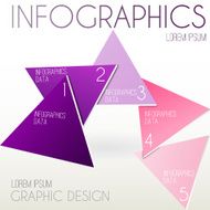 Infographics template with triangles