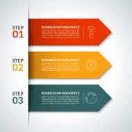 Arrow infographic design template Vector