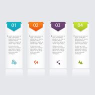 Vector colorful info graphics for your business presentations N109
