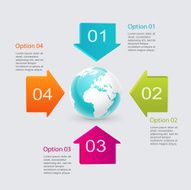 Vector colorful info graphics for your business presentations N110