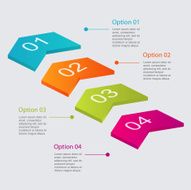 Vector colorful info graphics for your business presentations N111