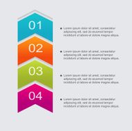 Vector colorful info graphics for your business presentations N112