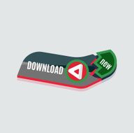 Colorful download web button Modern flat design N4