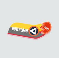 Colorful download web button Modern flat design N5
