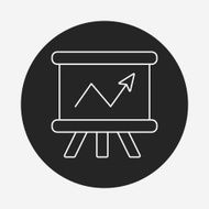 Information chart line icon