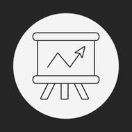 Information chart line icon N3