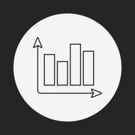 Information chart line icon N23