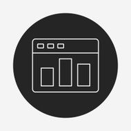 Information chart line icon N25