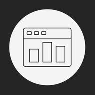 Information chart line icon N27