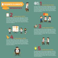 business elements Infographics vector illustration