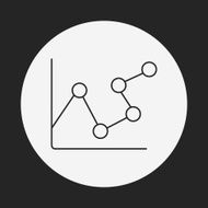 Information chart line icon N43