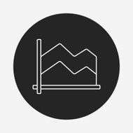 Information chart line icon N52