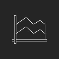 Information chart line icon N53