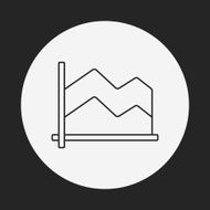 Information chart line icon N54