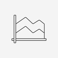 Information chart line icon N55