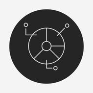 Information chart line icon N56