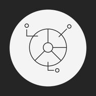 Information chart line icon N58