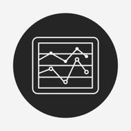 Information chart line icon N64