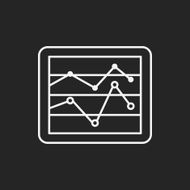 Information chart line icon N65