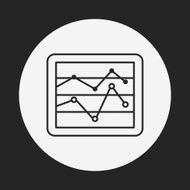 Information chart line icon N66
