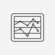 Information chart line icon N67
