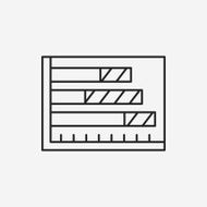Information chart line icon N75