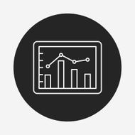 Information chart line icon N80