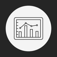 Information chart line icon N82