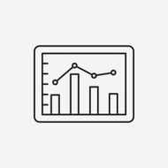 Information chart line icon N83