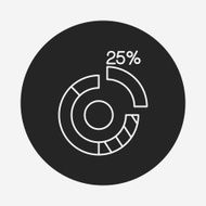 Information chart line icon N84