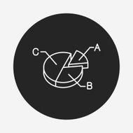 Information chart line icon N92