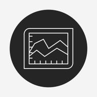 Information chart line icon N108
