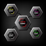Glossy vector labels