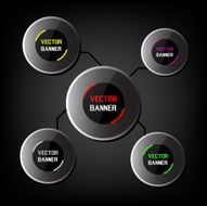 Glossy vector labels N2