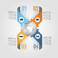 Modern design for business info graphic N14