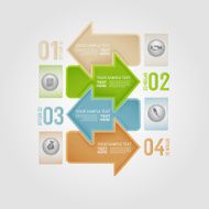 Modern design for business info graphic N16