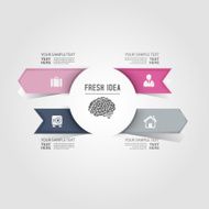 Modern design for business info graphic N18