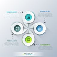 Modern infographics options banner N287